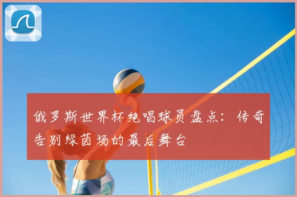 俄罗斯世界杯绝唱球员盘点：传奇告别绿茵场的最后舞台