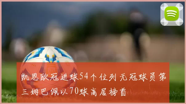 凯恩欧冠进球54个位列无冠球员第三姆巴佩以70球高居榜首
